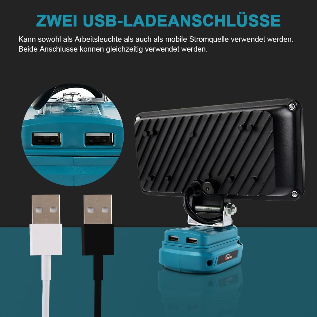 Akku-LED-Arbeitsleuchte, 7 zoll 90W|1