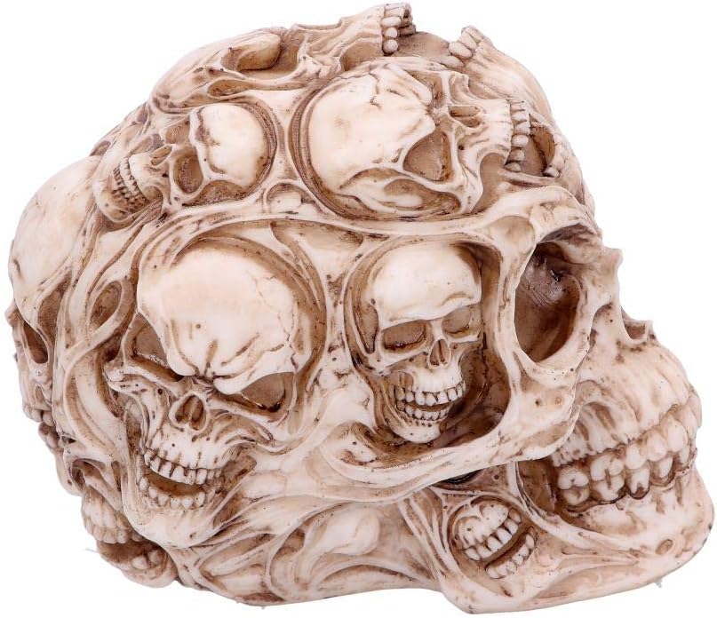 James Ryman Totenkopf-Figure (18 cm), Elfenbeinfarbene Totenköpfe