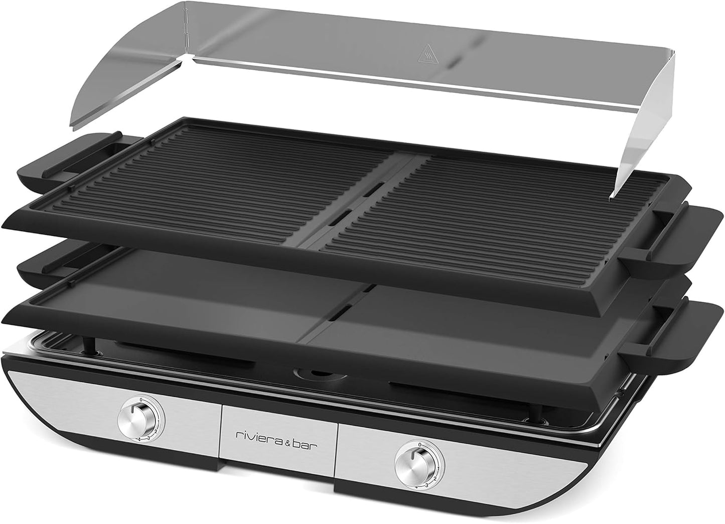 Elektrogrill mit Temperaturanzeige