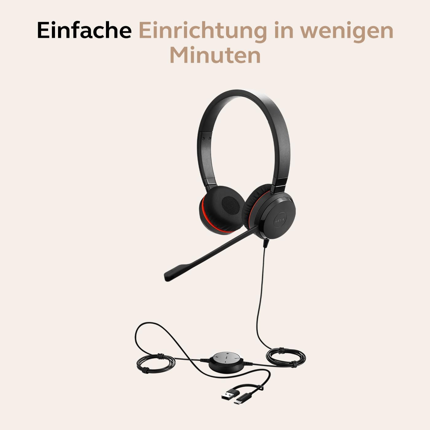 Evolve 30 II Stereo-Headset mit Geräuschunterdrückung