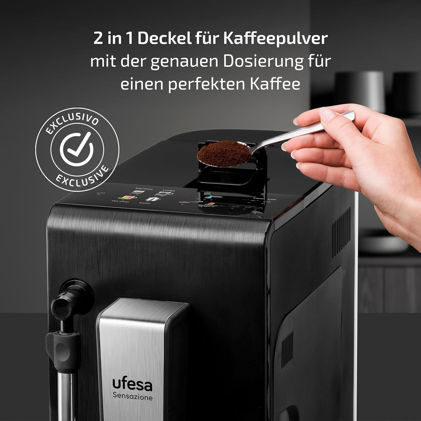 Sensazione ‎CMAB200.102 mit 20 Bar und Mahlwerk, Kompakte Superautomatik