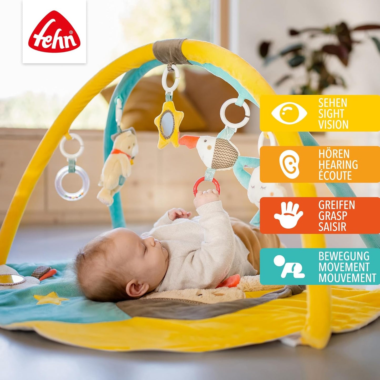 3D Activity-Decke Bruno mit Spielbogen, Bruno