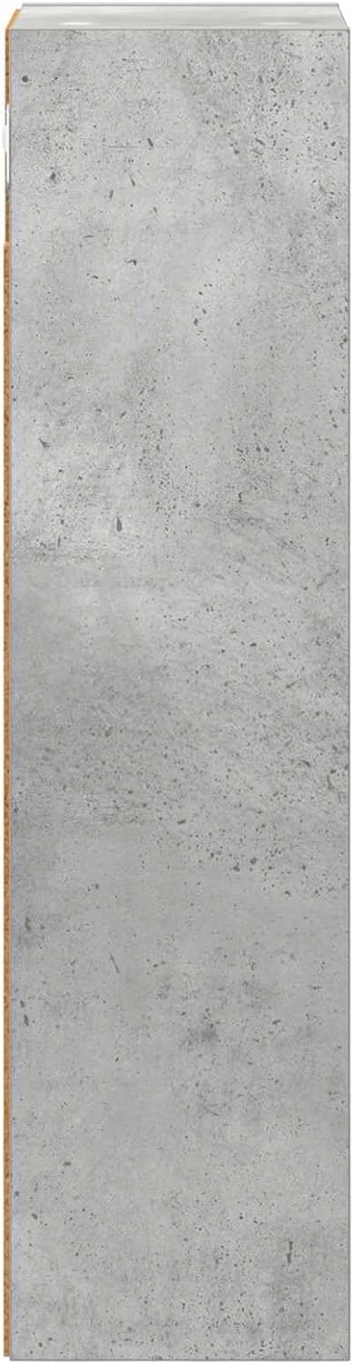 Badezimmer-Wandschrank, Betongrau 20 x 16 x 62,5 cm