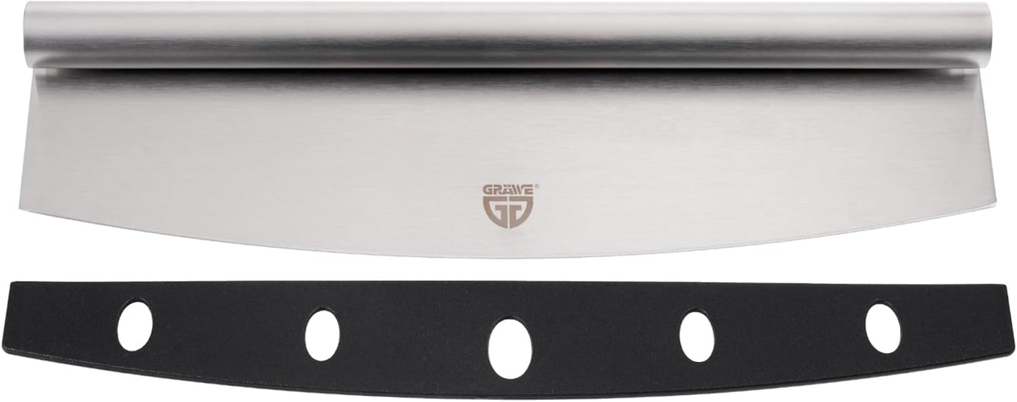 Pizzastein-Set mit Zubehör, Pizzastein, Pizzaschieber, Pizzamesser