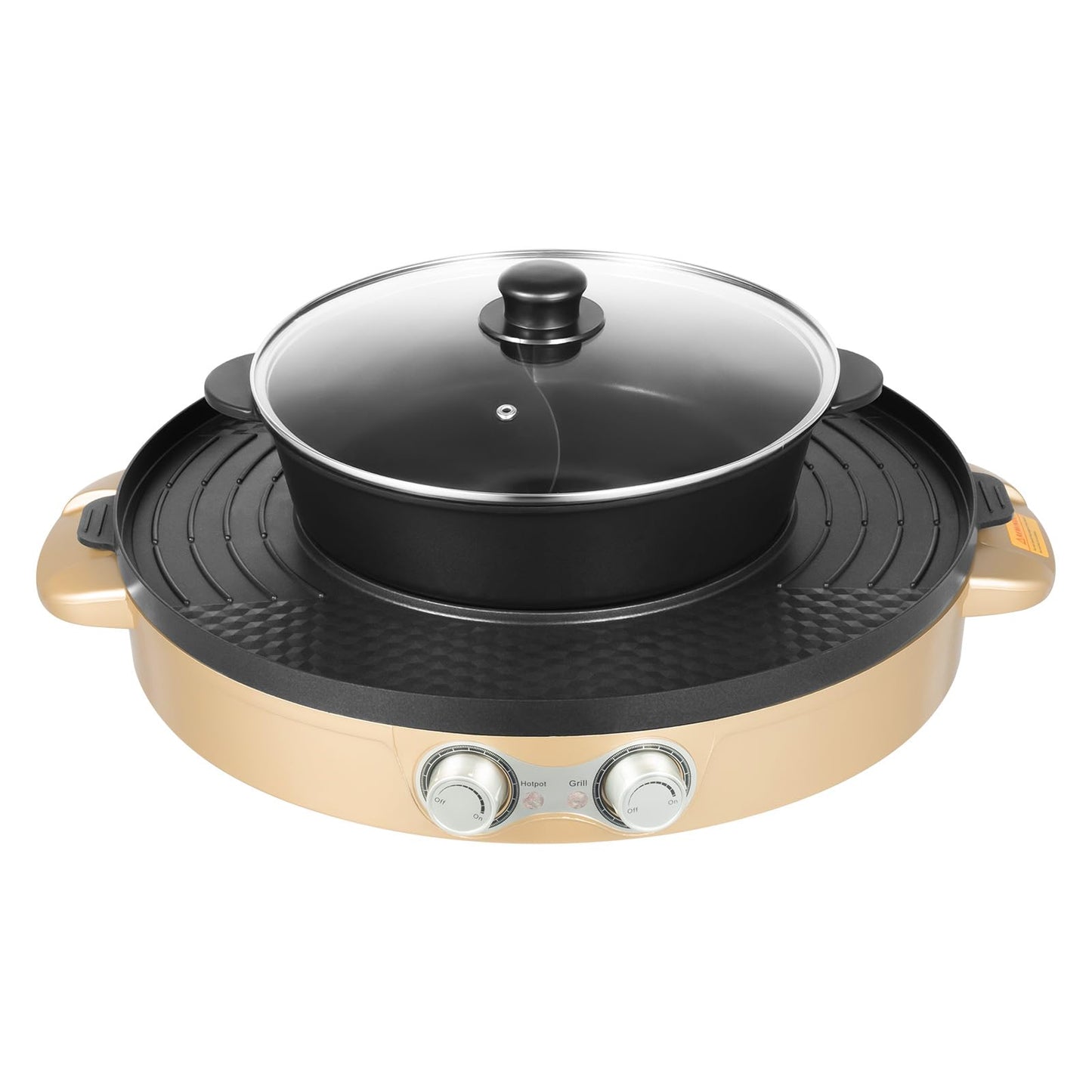 Elektrischer Hot Pot mit Grillplatte