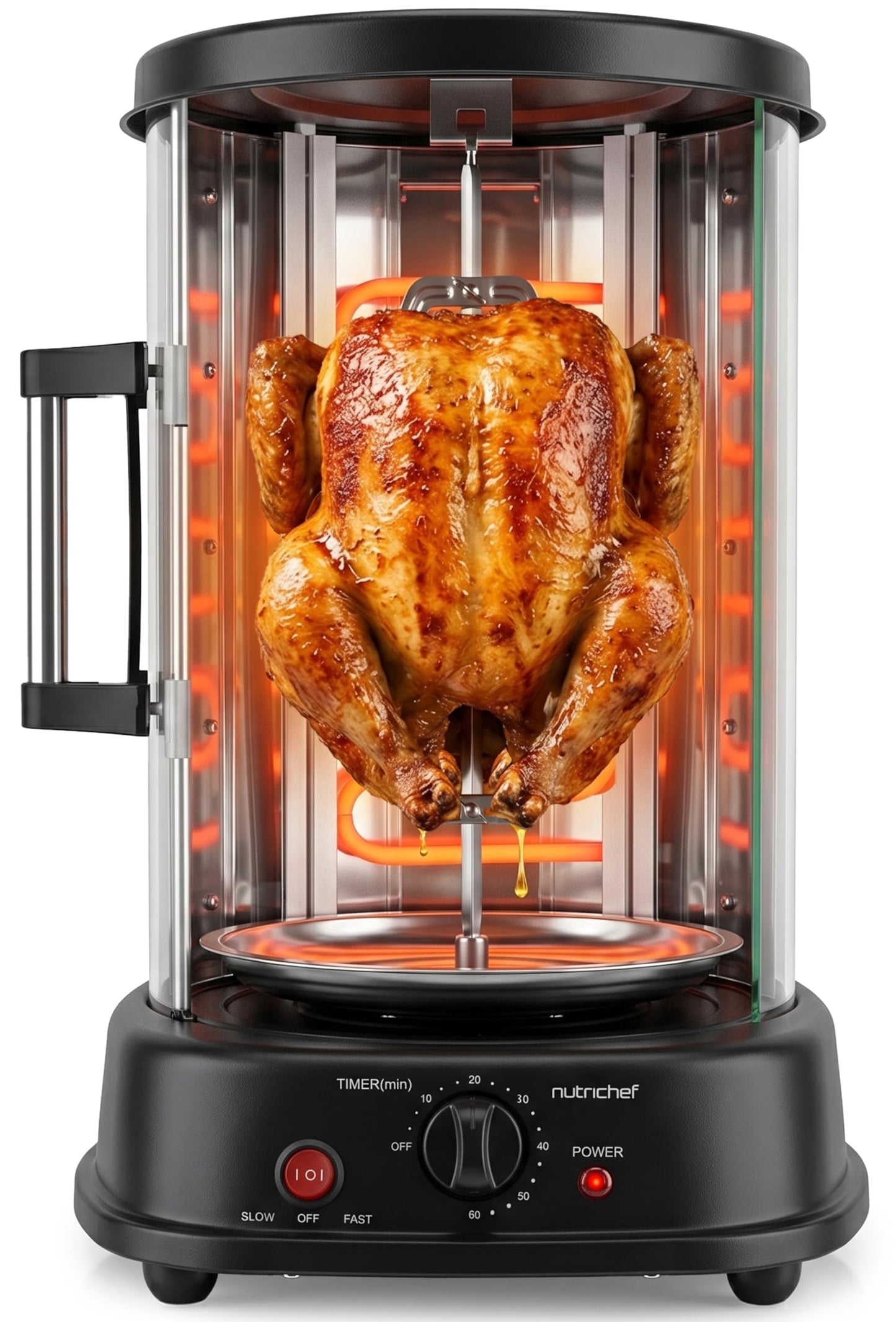 Heissluft-Multiofen mit Drehspiess und Grillfunktion, Rotisserie