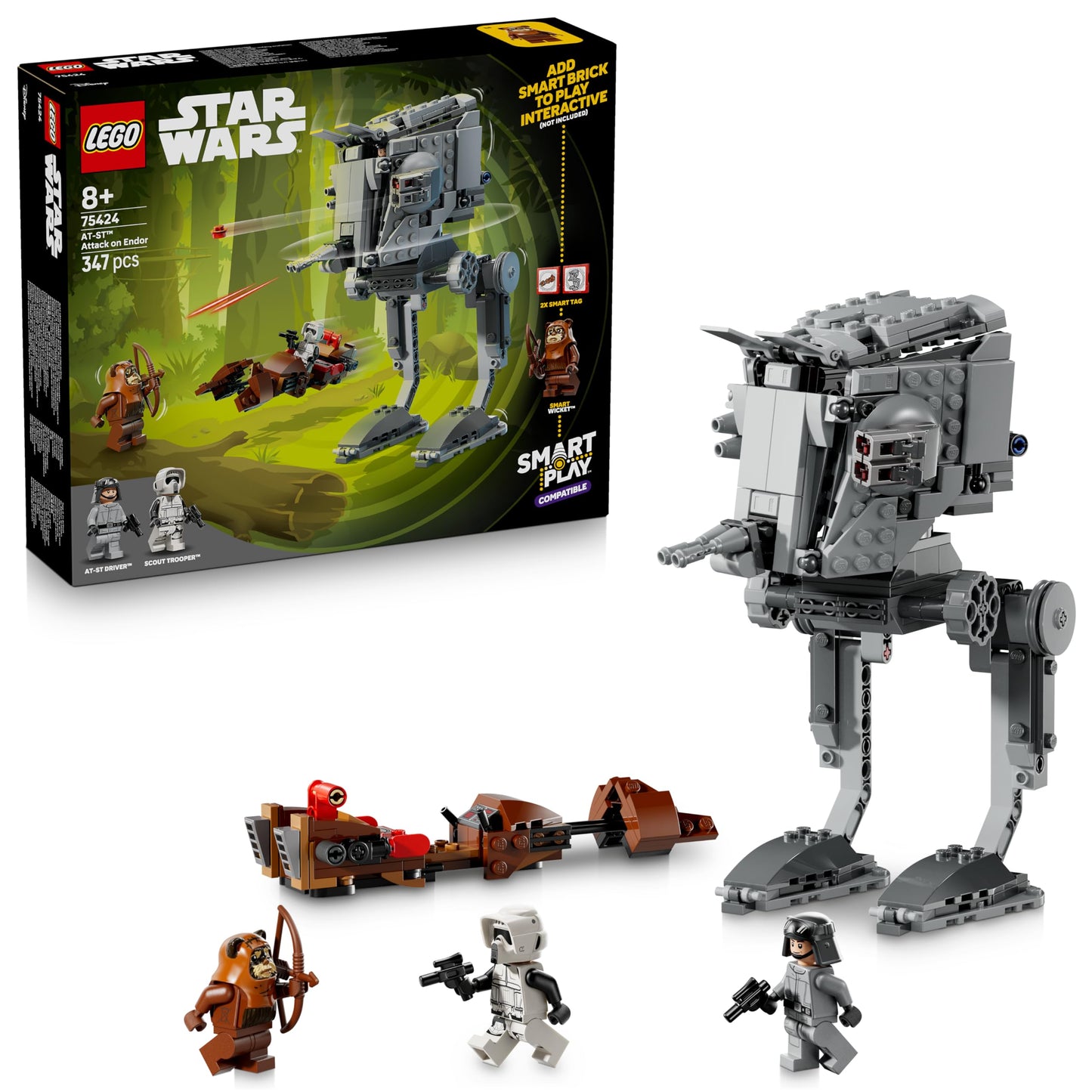 Interaktives LEGO Set: AT-ST Angriff auf Endor, Smart Play: At-st Attack On Endor 75424
