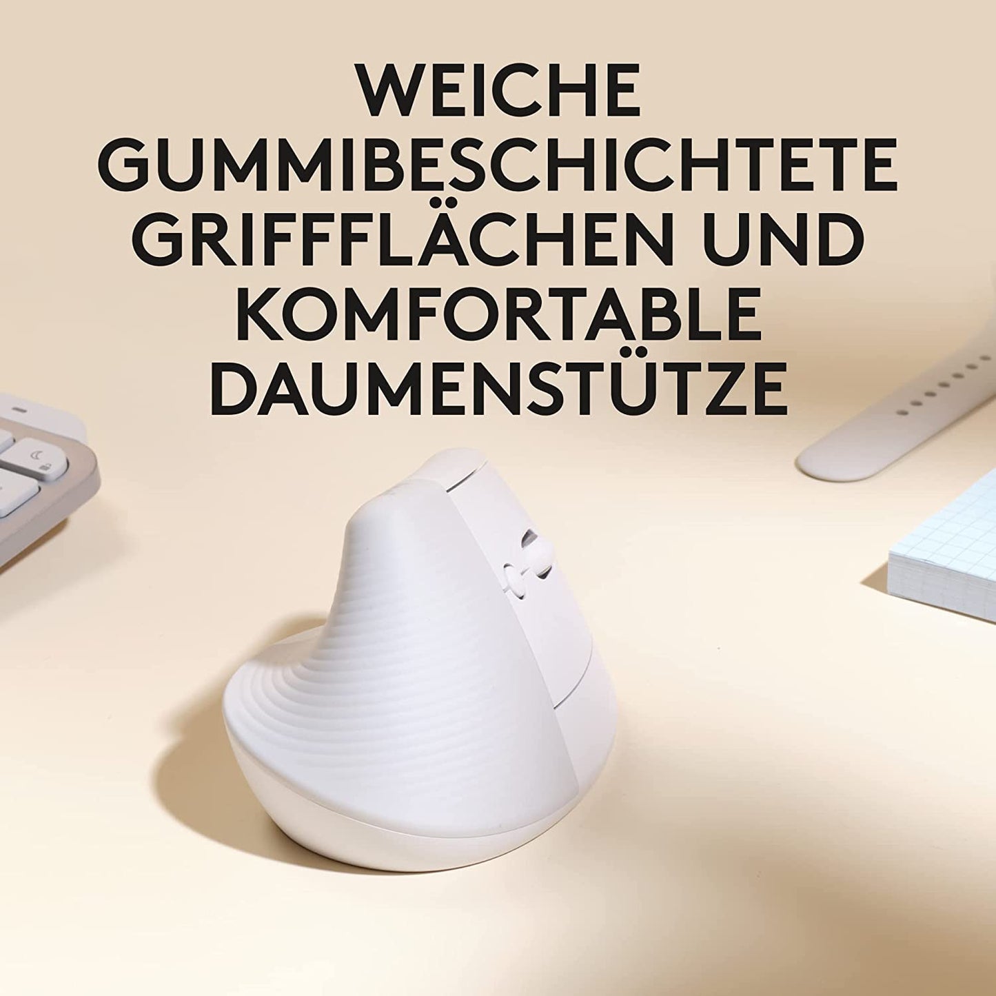 Lift für Mac, Maus, Rechtshänder Maus für Mac Weiss