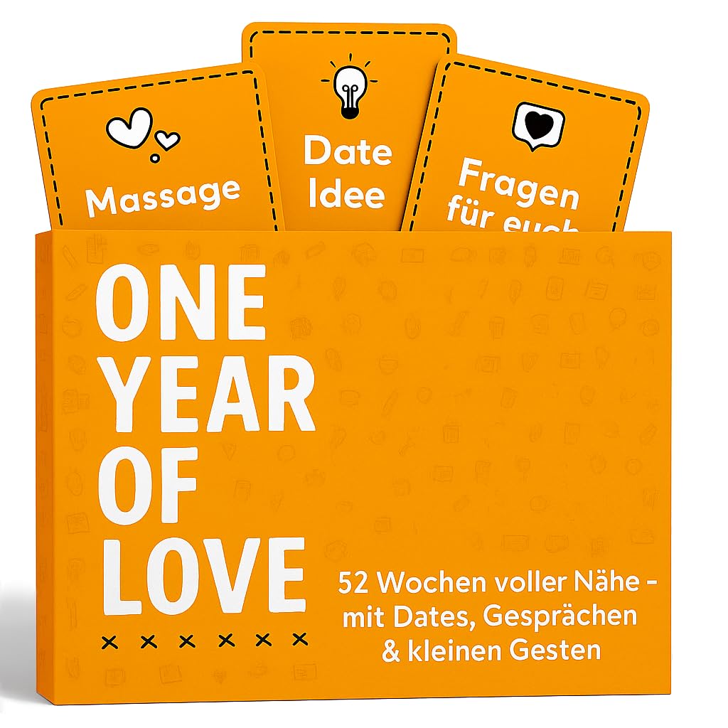Date-Ideen Karten-Set für Paare, One Year of Love