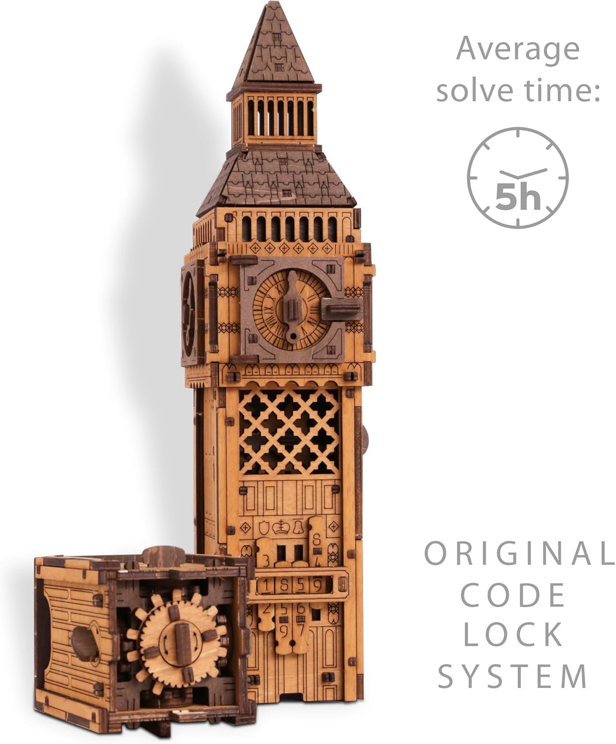 Holzpuzzle Box Big Ben