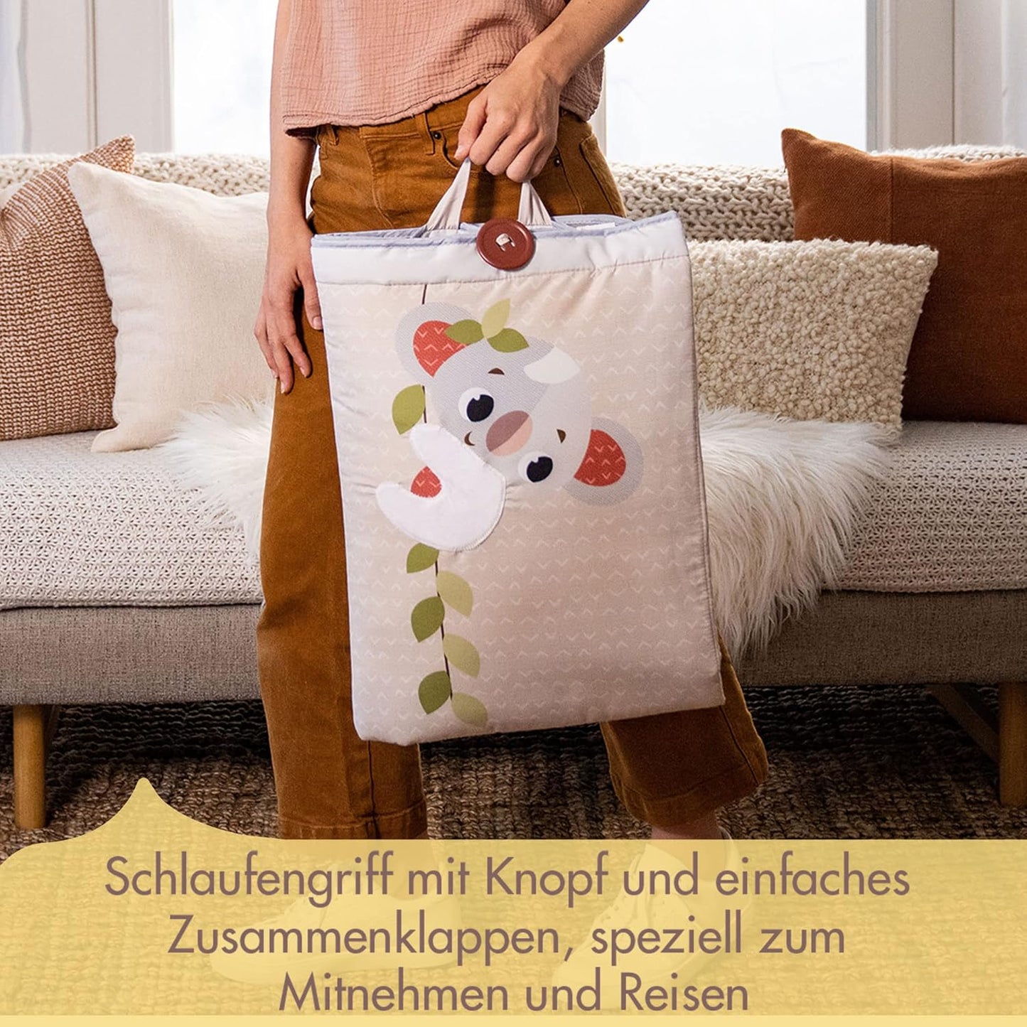 Faltbare Spielmatte Boho Chic mit Aktivitäten (150 x 100 cm), Boho Chic