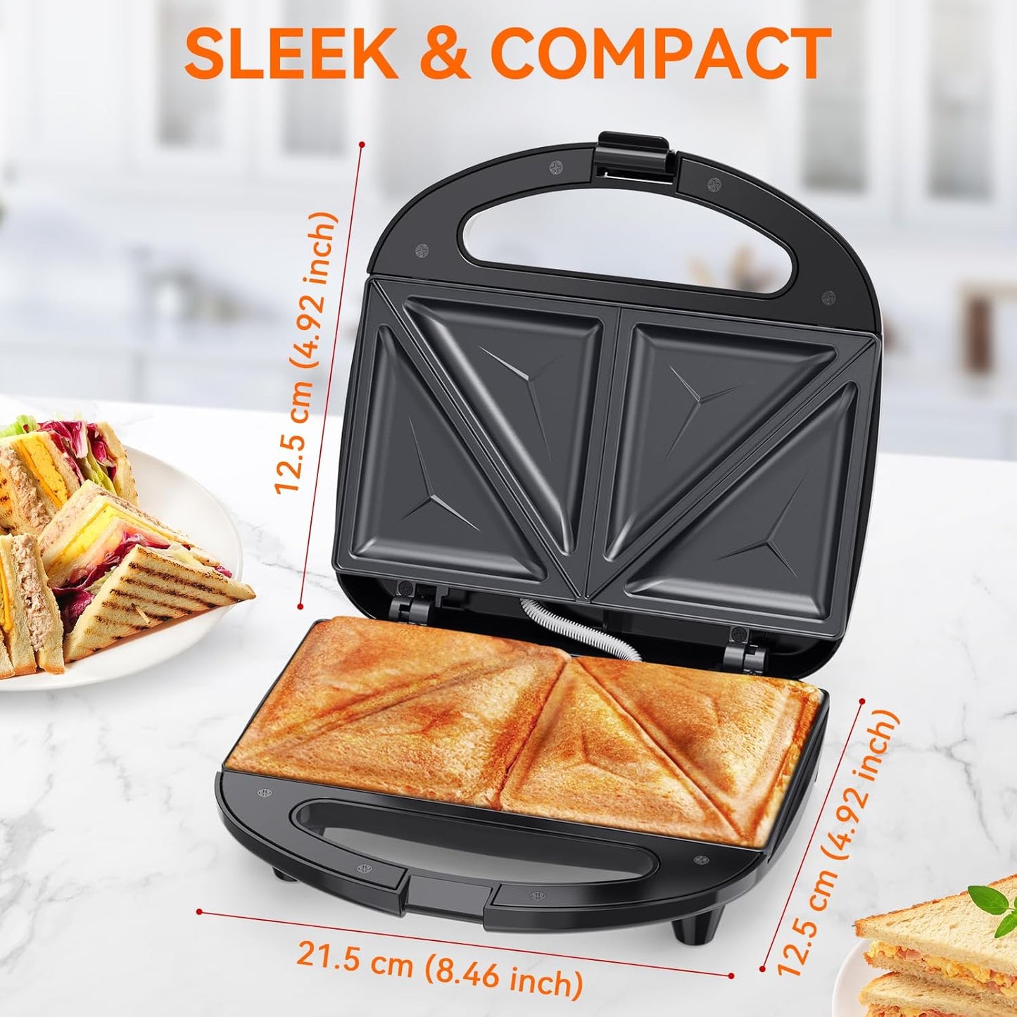 Sandwichtoaster, Triangel Platten