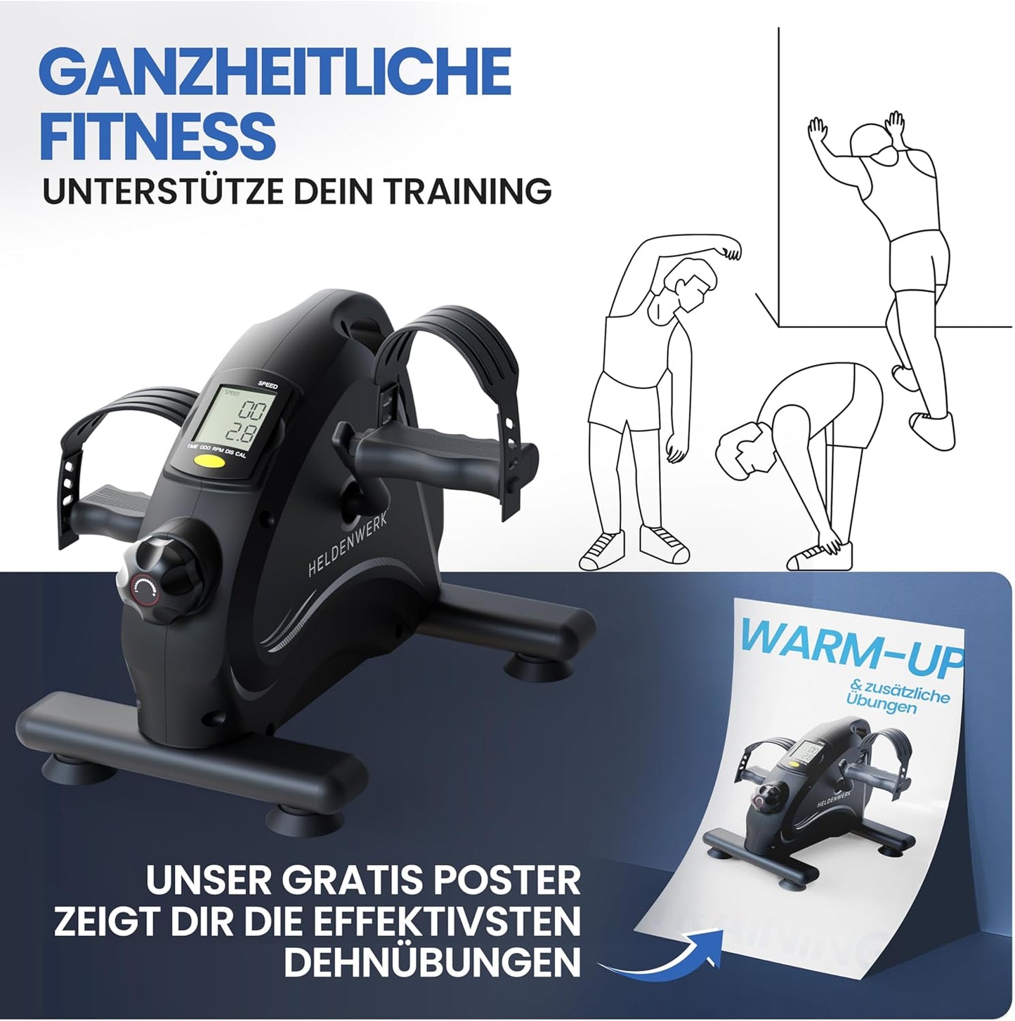 Pedaltrainer Basic Set mit Anti-Rutschmatte