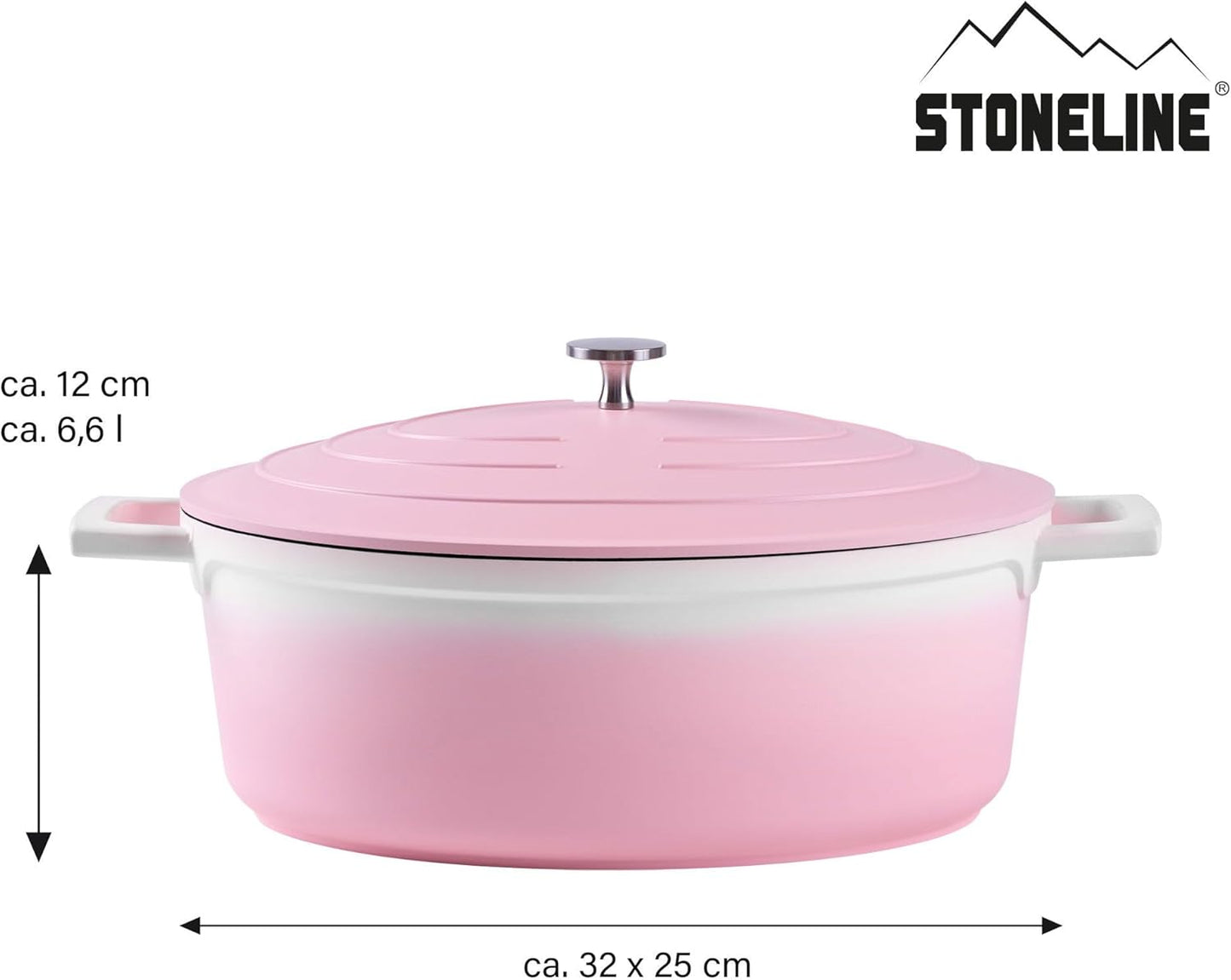 Cocotte Bräter, 32 cm Rosé