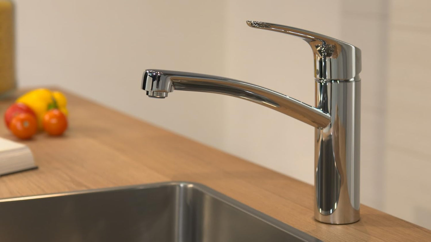 Focus Küchenarmatur, Edelstahl Finish Auslaufhöhe 160mm ohne Schlauchbox