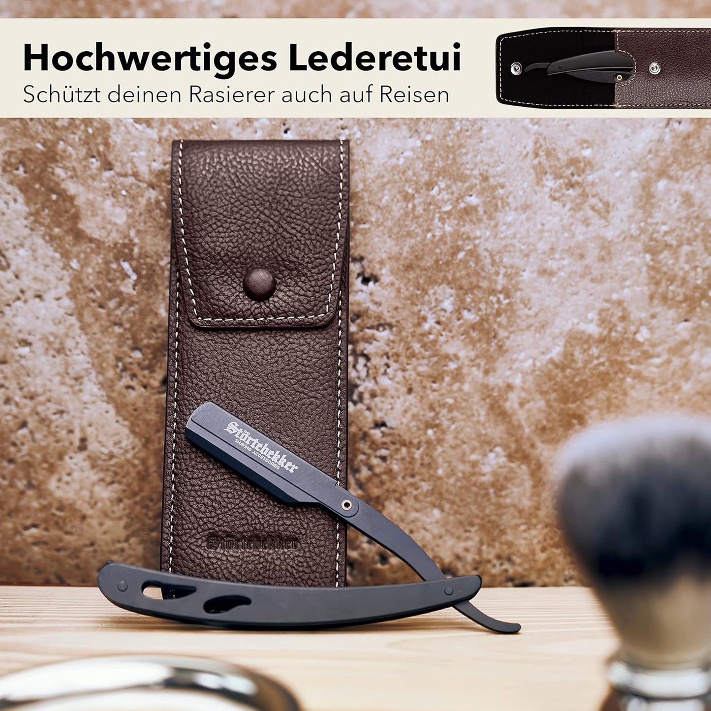 Rasiermesserset, Schwarz - Café