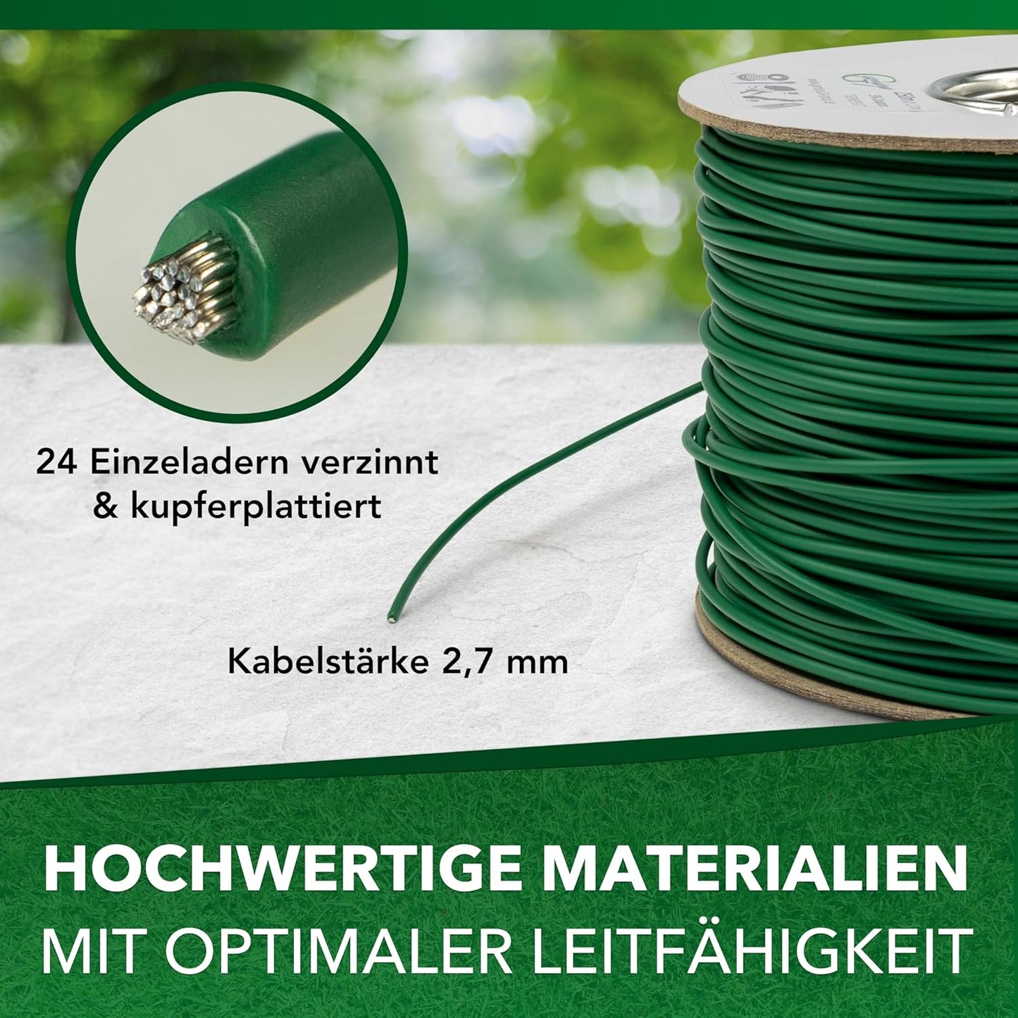 Begrenzungskabel für Worx Landroid Mähroboter, 100m