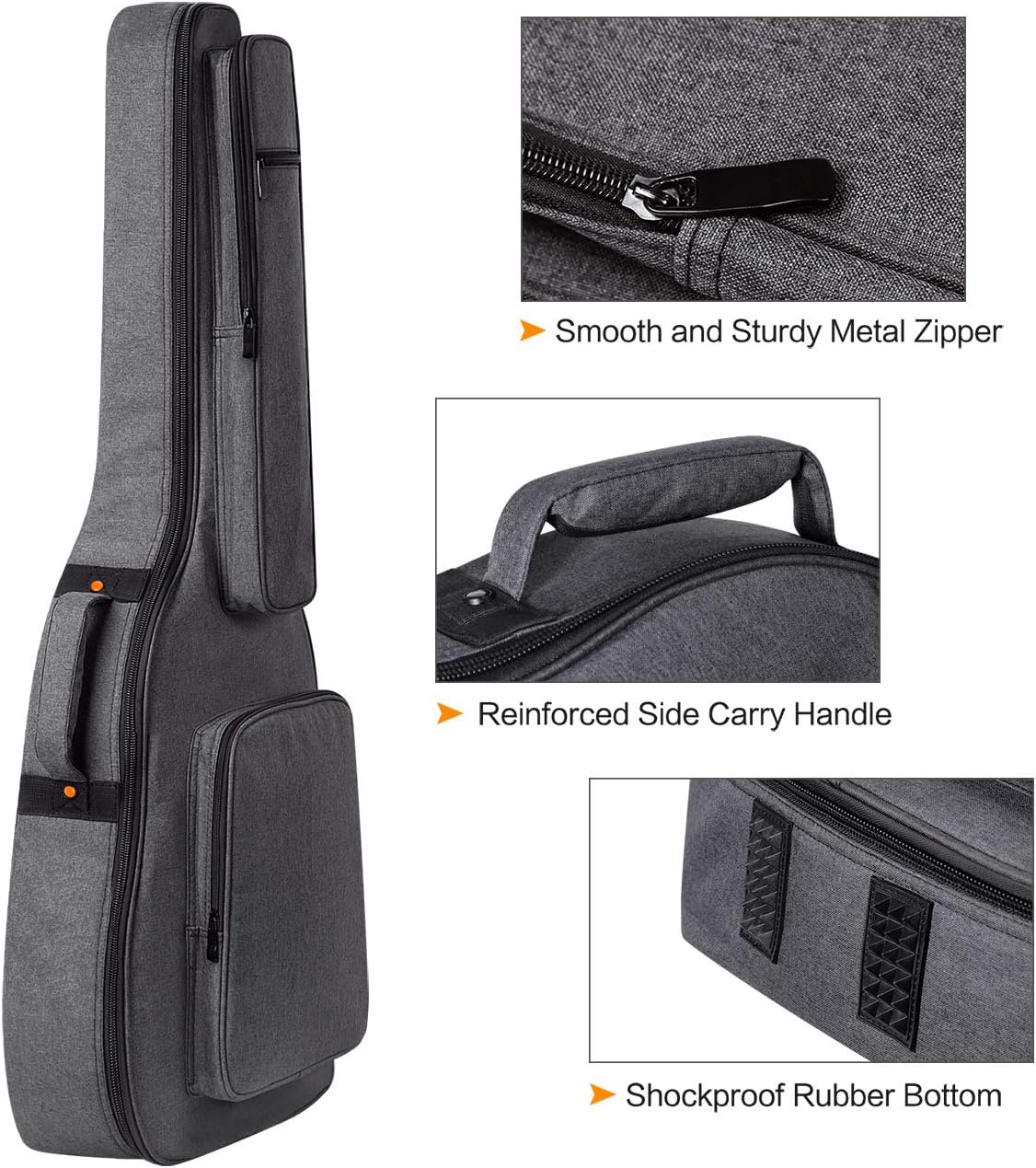 Wasserdichte Gitarrentasche, Grau