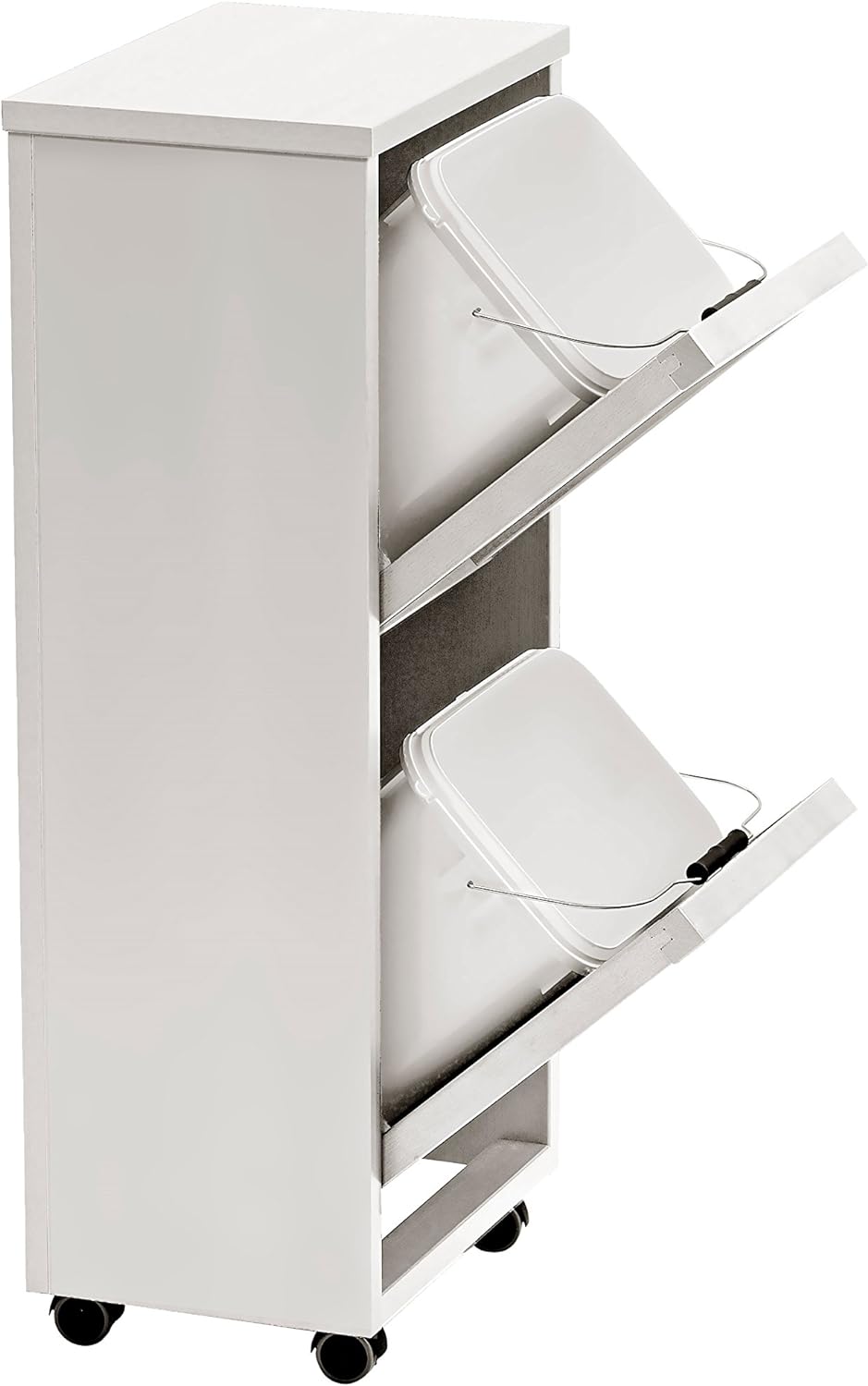 Mülltrennsystem Madera 2, Weiss