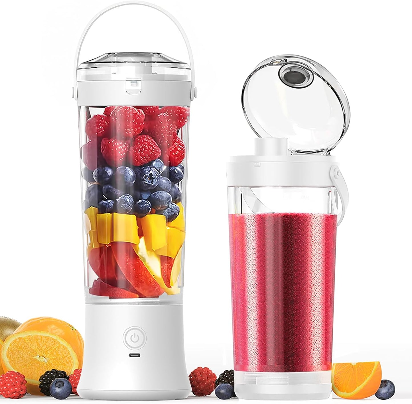 Kabelloser Mini-Mixer für Shakes und Smoothies, Weiss