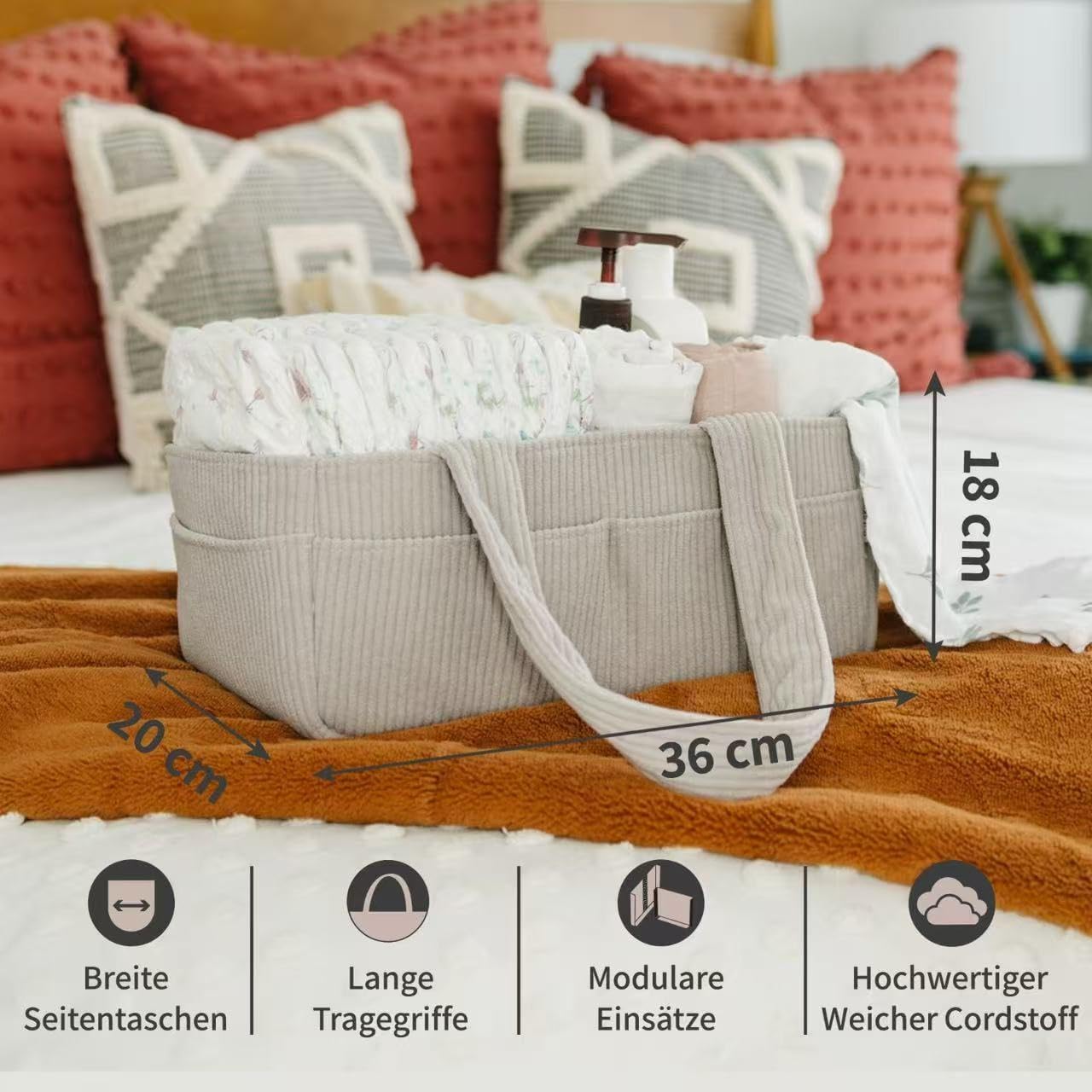 Wickel-Organizer, Grey