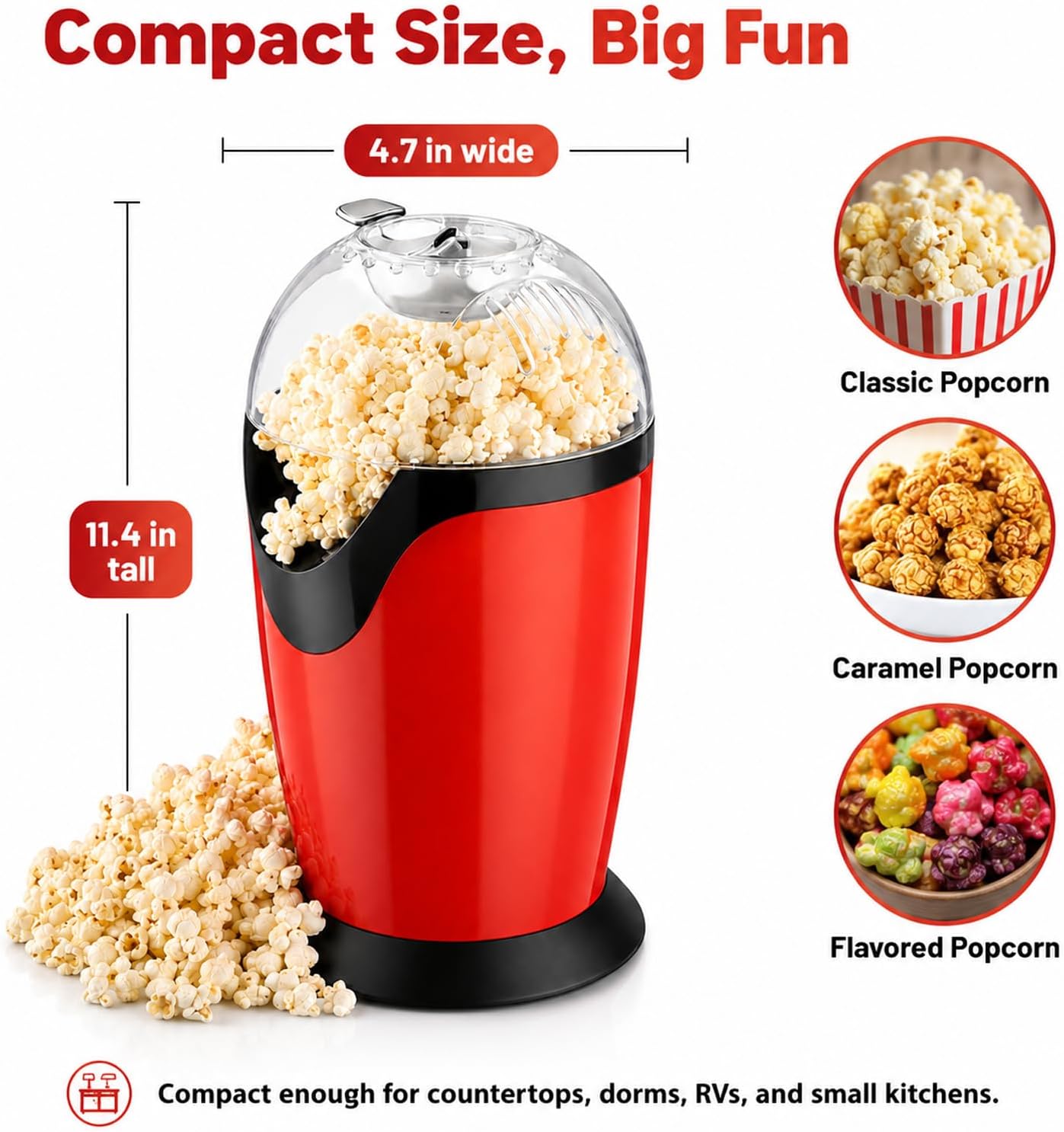 Heissluft Popcornmaschine
