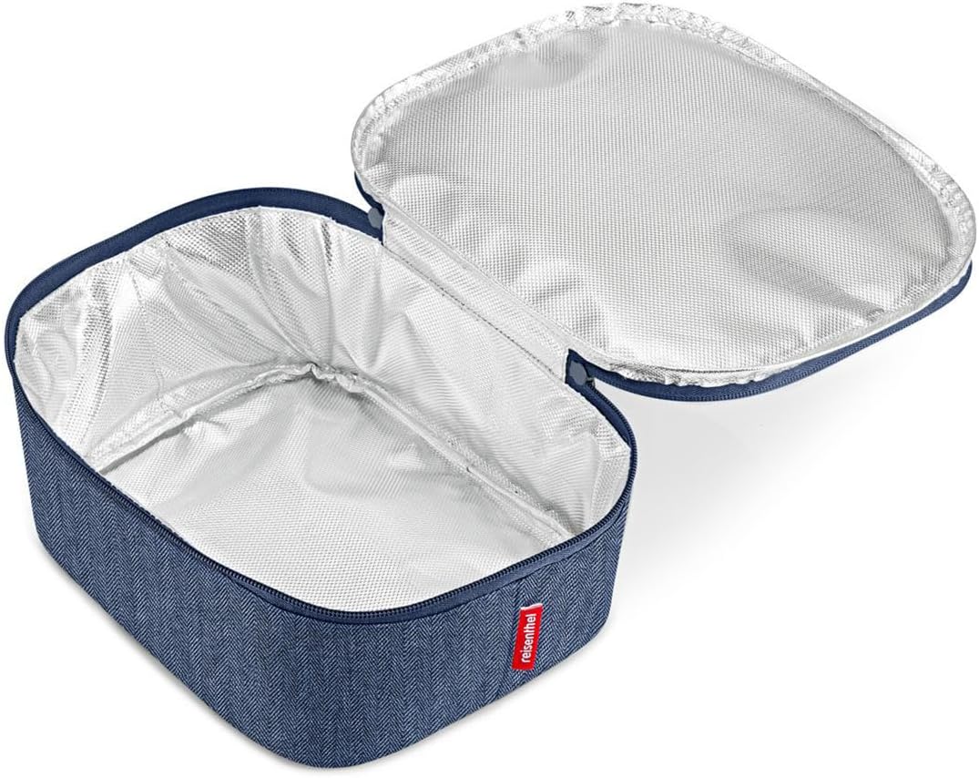 Coolerbag M Pocket, M Herringbone Dark Blue