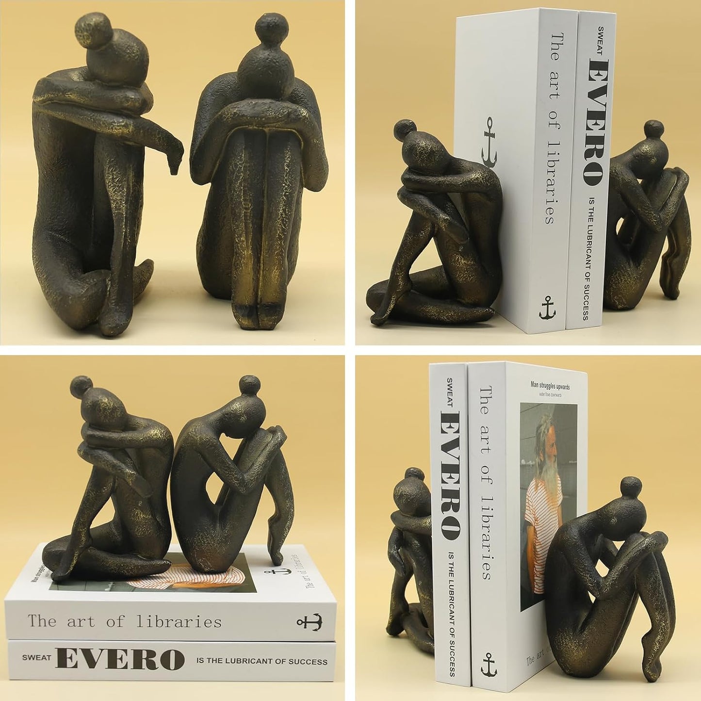 Dekorative Buchstützen, Bronze