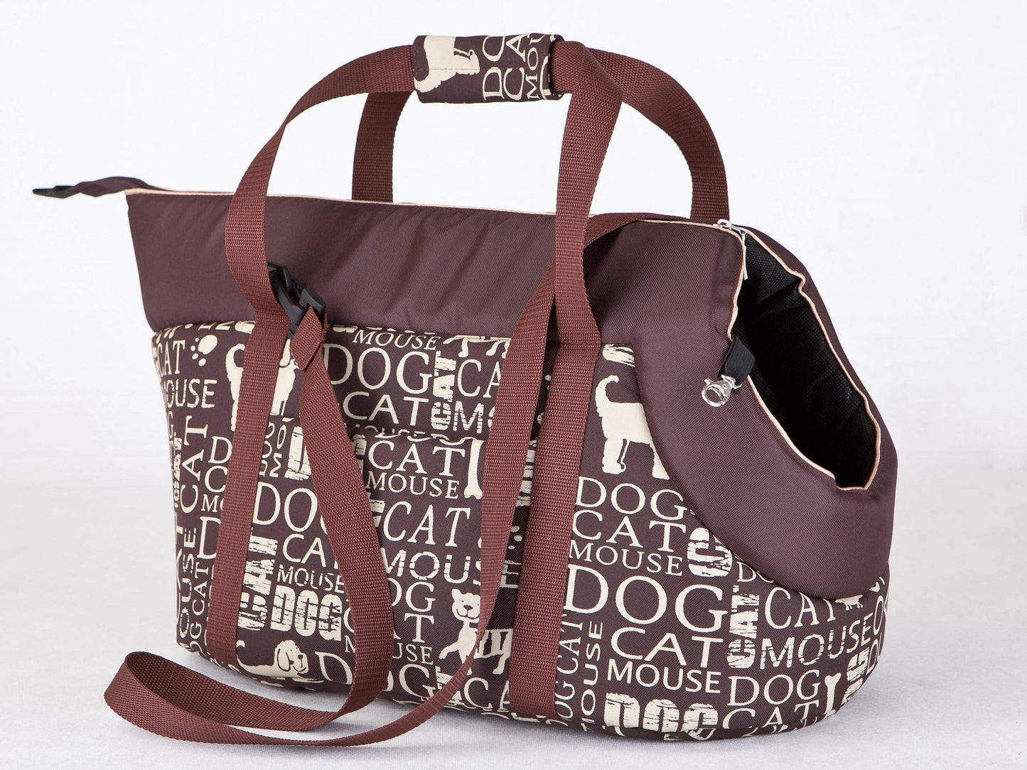 Hundetasche bis 2,5 kg, 20 x 36 x 22 cm Textaufdruck