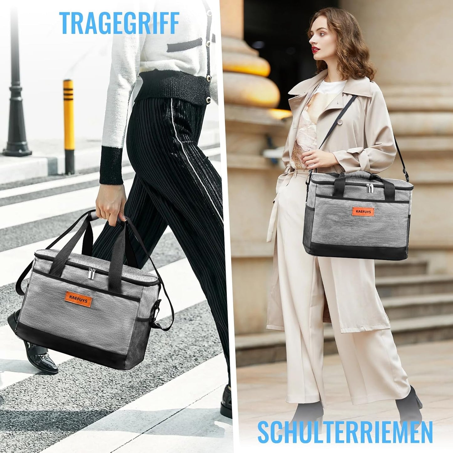 Faltbare Kühltasche, Grau A 33l