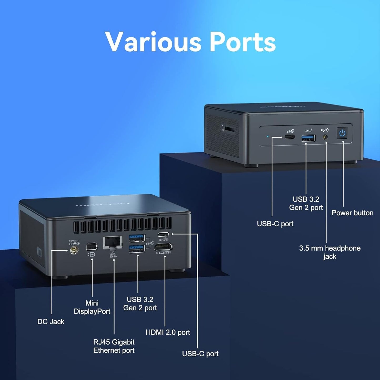 Mini-PC IT8 SE mit i3-8109U, i3-8109U(8+256)