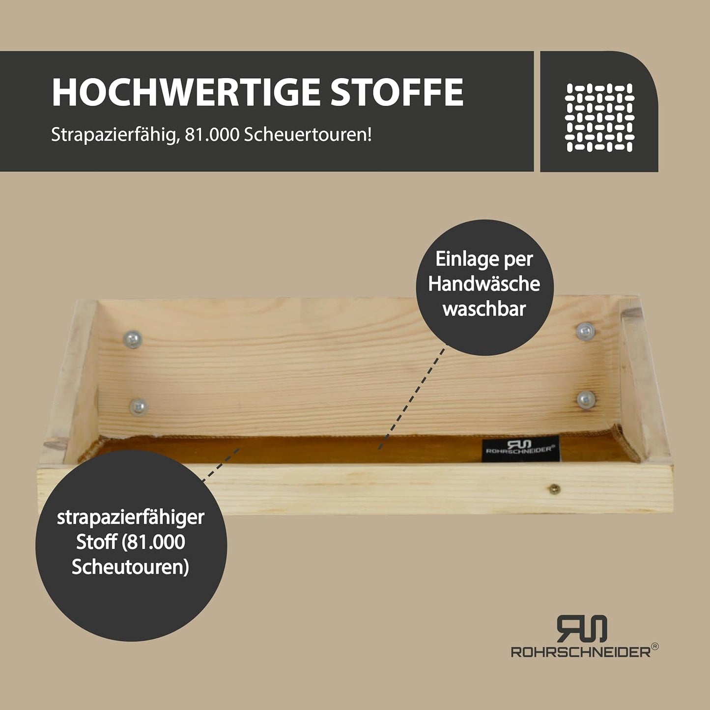 Katzentreppe aus Kiefernholz, Holz senf