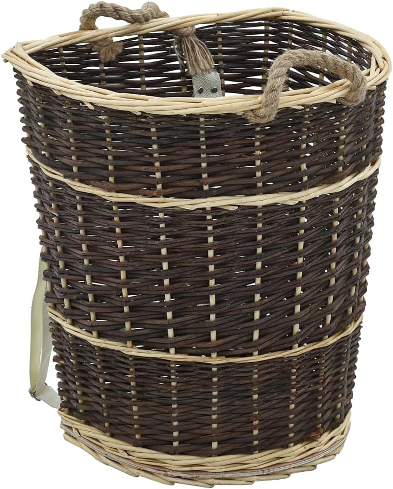 Rückentragekorb aus Weide, 44.5 x 37 x 50 cm