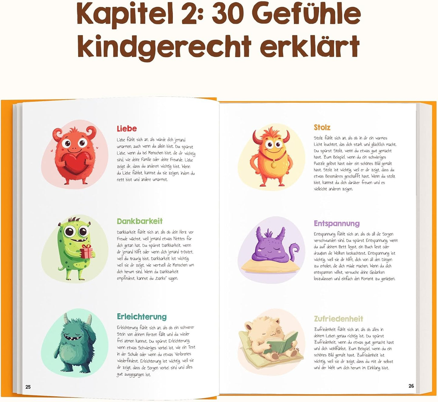 Gefühlstagebuch für Kinder mit Spielen, blau