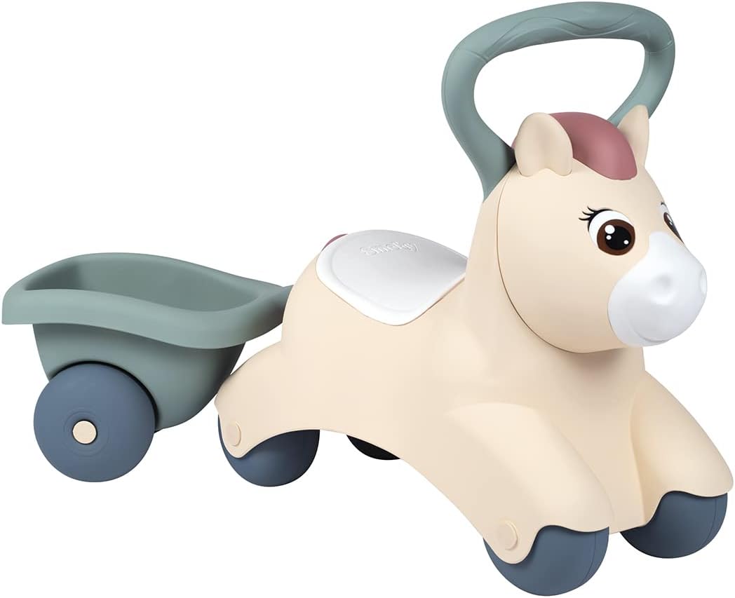 Baby-Rutscher Pony mit Anhänger
