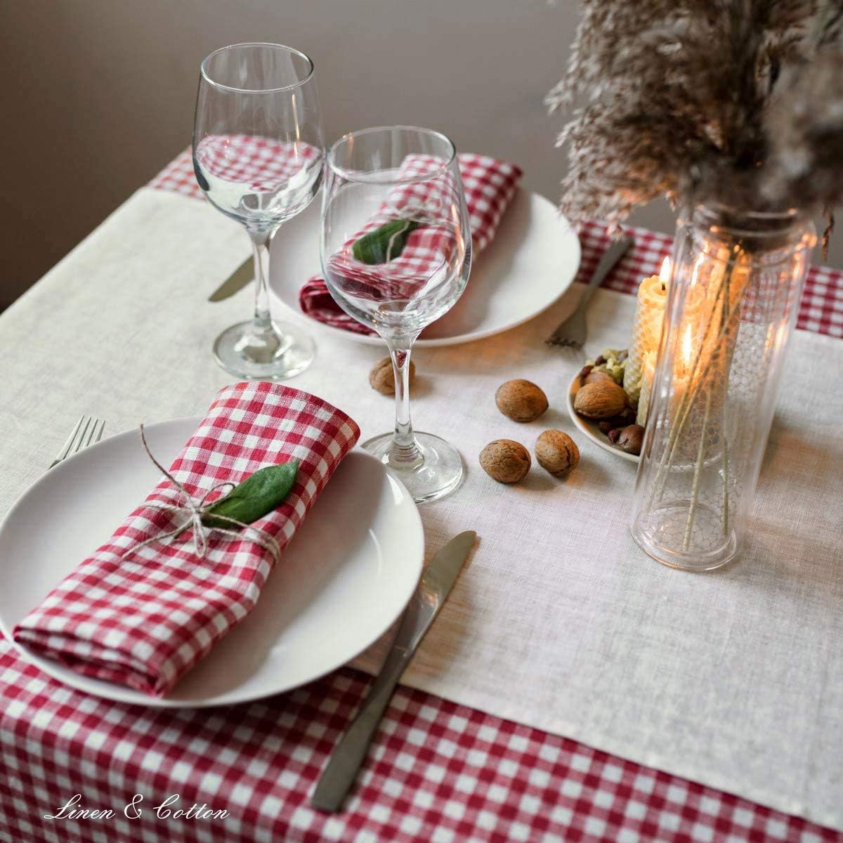 Tischläufer Hygge, 40 x 130 cm, Ecru Weiß 40 x 130cm