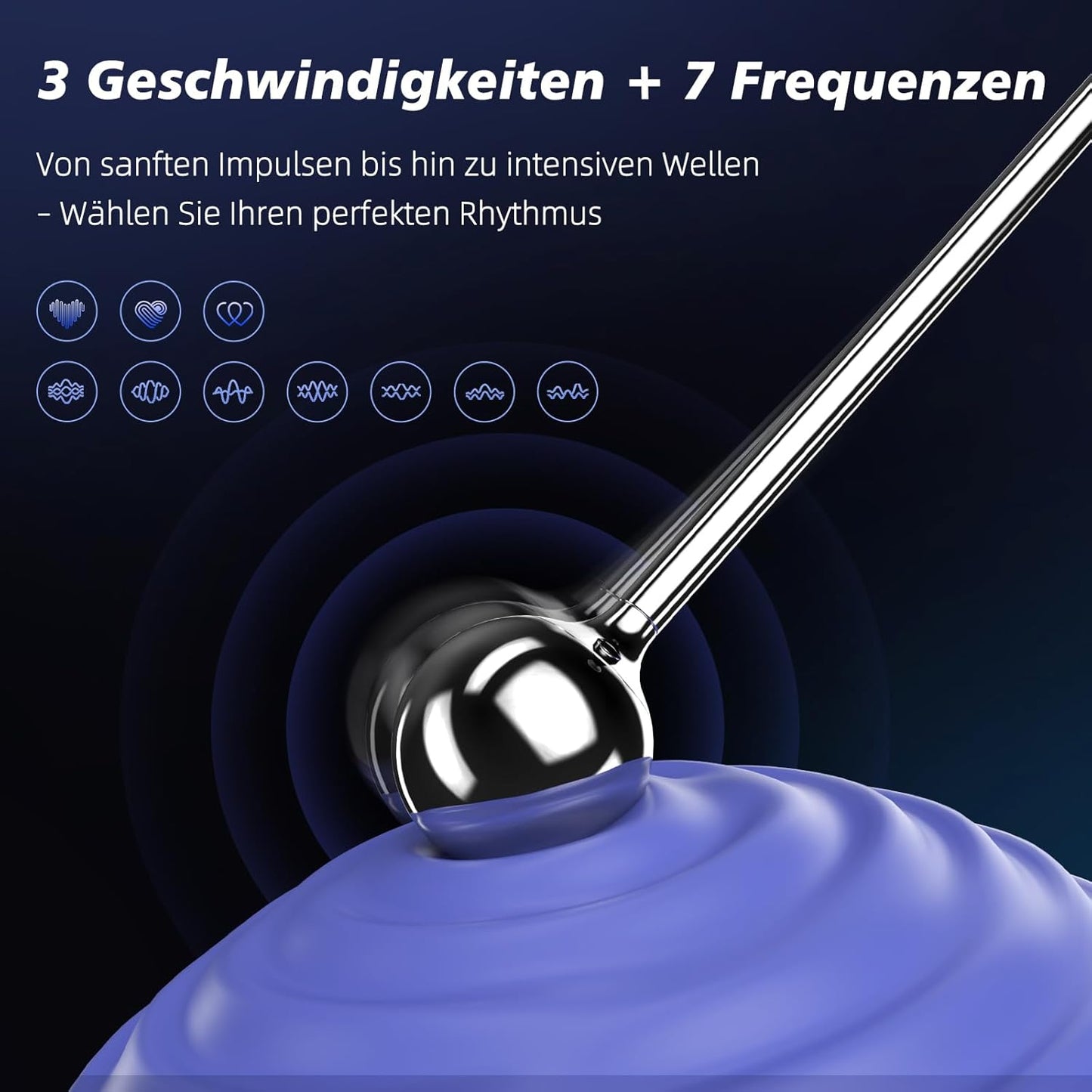 G-Punkt Vibrator mit 3 Geschwindigkeiten & 7 Frequenzen