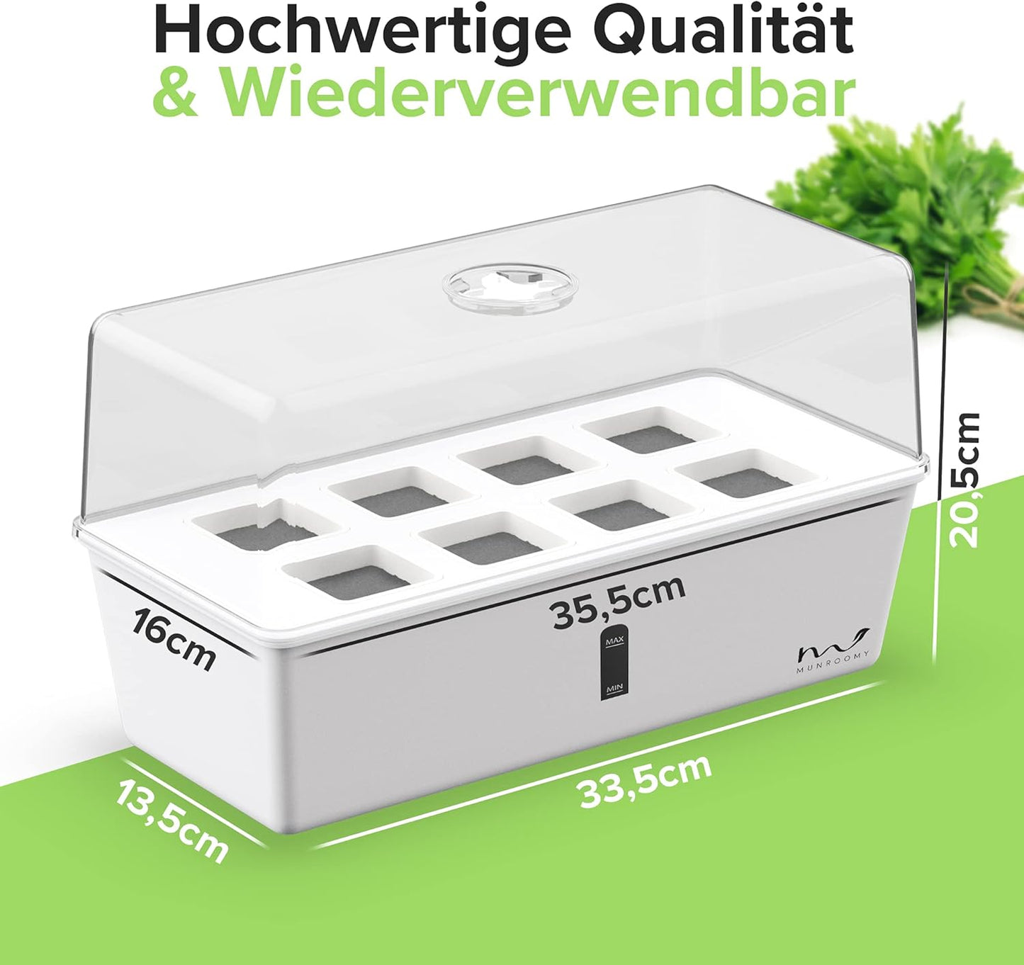 Mini Gewächshaus mit Selbstbewässerungssystem, Zimmergewächshaus