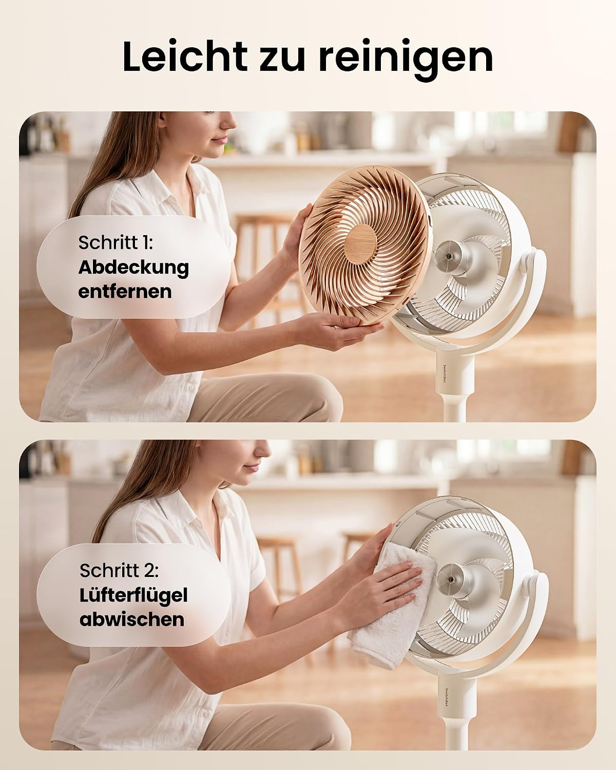 Standventilator mit RGB-Beleuchtung, Fernbedienung