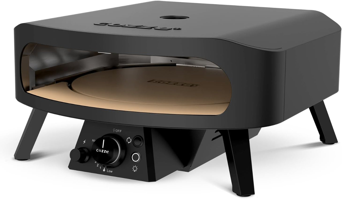 Pizzaofen mit Rotationsstein, 43 cm, 600 °C, 2 Min., 43 cm