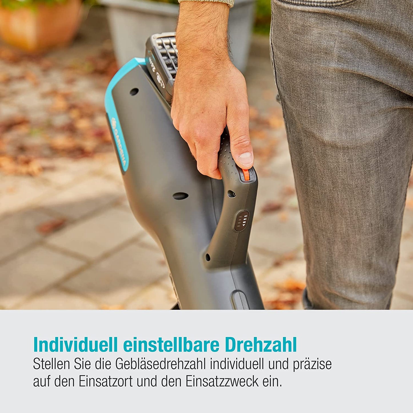 Akku-Bläser PowerJet 18V Ready-To-Use-Set, Laubgebläse