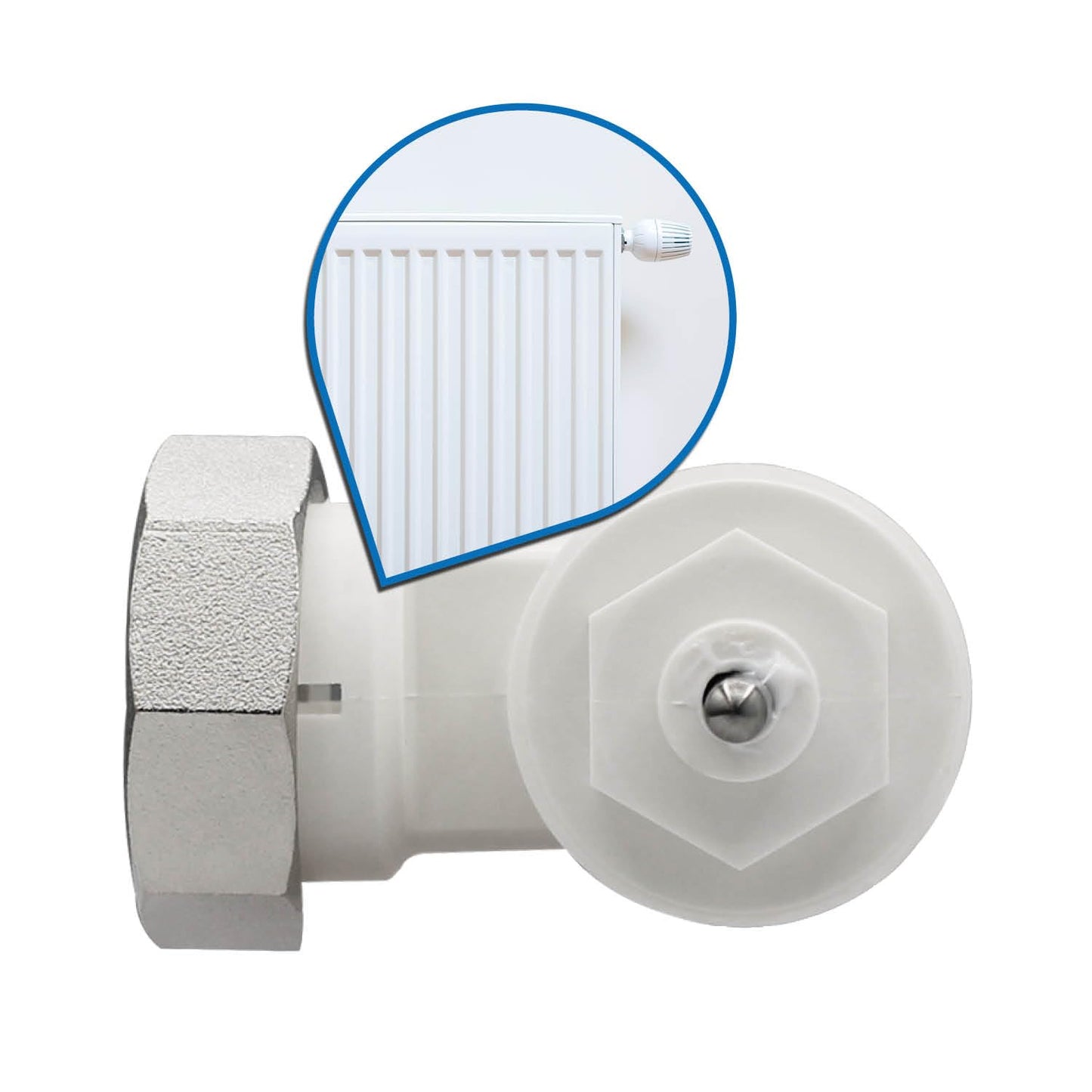 Winkeladapter M30 x 1,5 für Oventrop Heizkörper, Winkeladapter M30 x 1,5