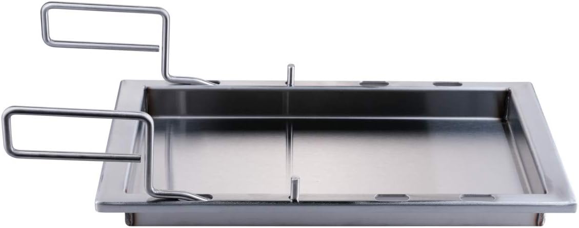 Grillpfanne Edelstahl Plancha für Monarch & Royal, 27x36,5x4cm