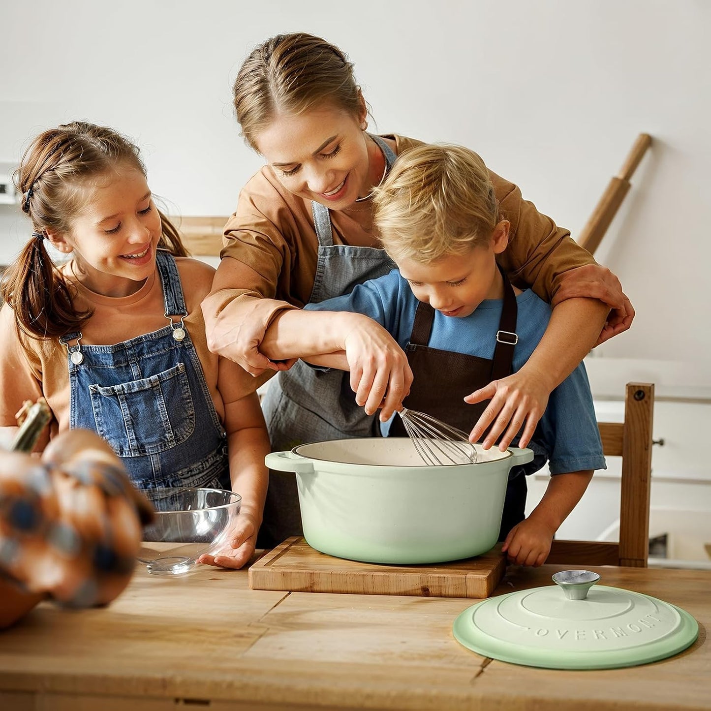 Schmortopf mit Deckel, 26cm-5.2L Bean Green