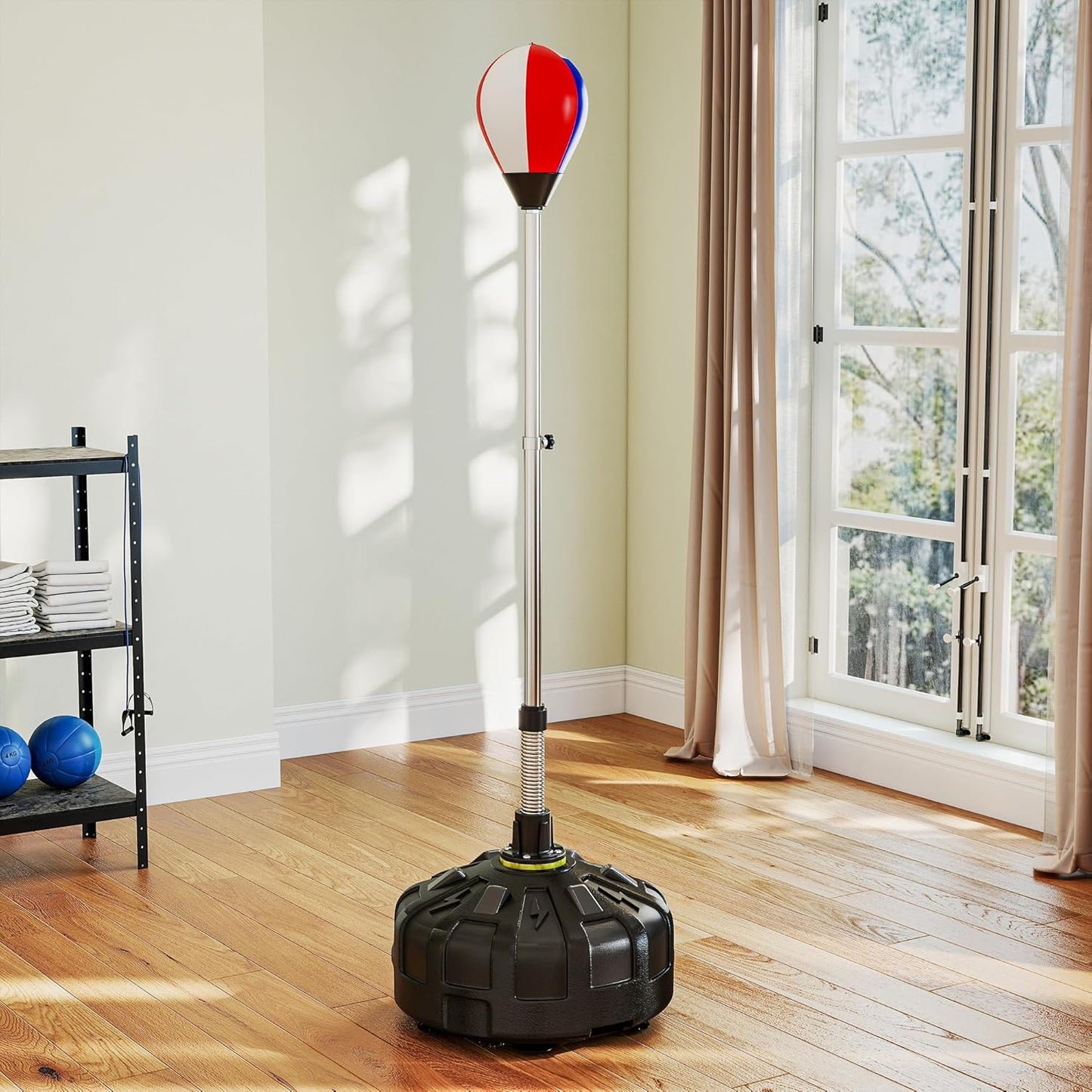 Punchingball mit befüllbarer Basis und aufpusstbarer Schlagbirne