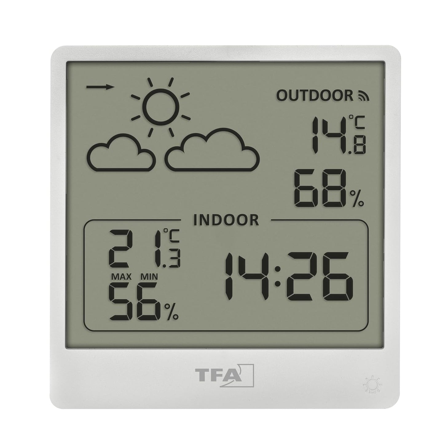 Funk-Wetterstation, weiss
