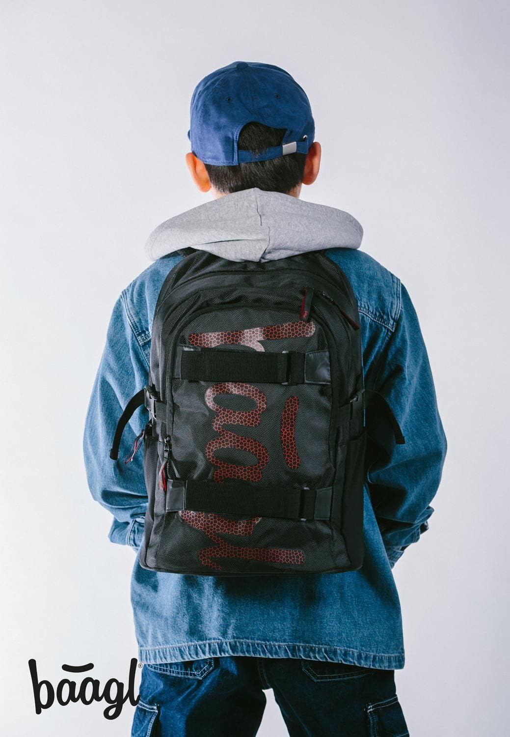 Schulrucksack Set, Skate Red