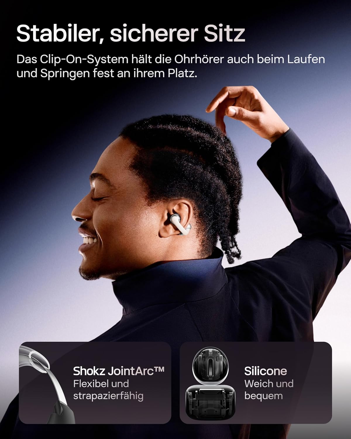 OpenDots One Open-Ear-Kopfhörer, Standard grau