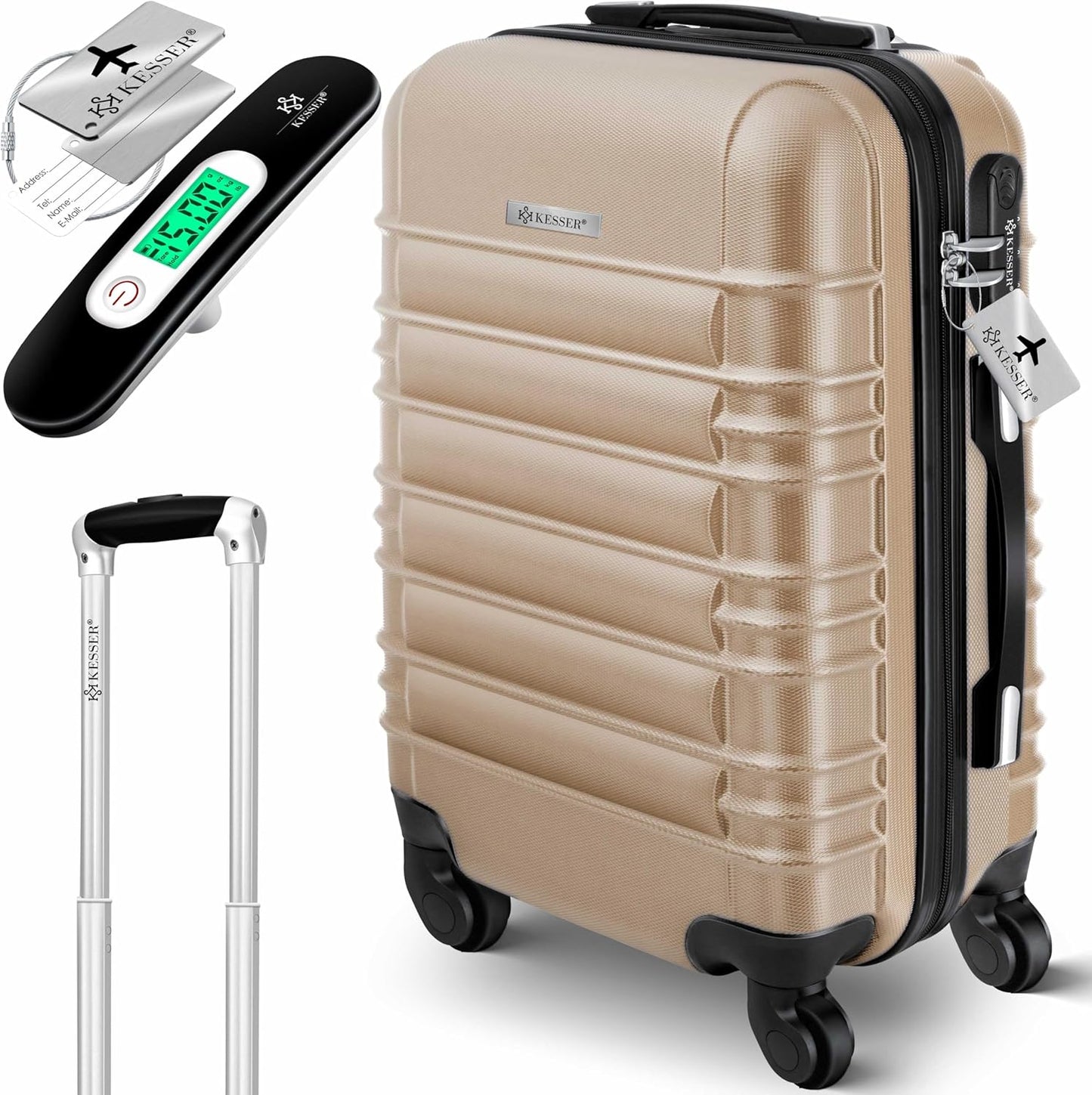 Handgepäck-Reisekoffer, Handgepäck 55cm - 55L Champagne