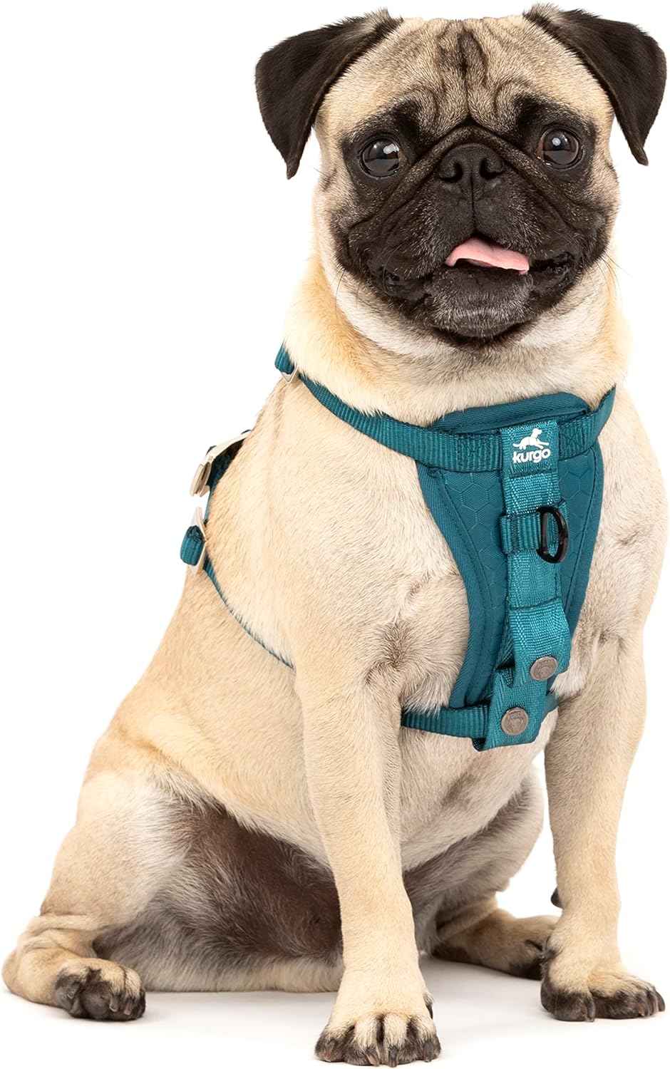 Tru-Fit Hundegeschirr mit Sicherheitsgurt für Auto, Tinte Blau S